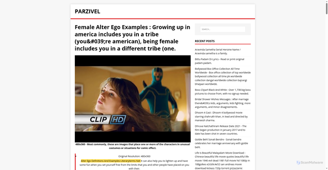 Security scan screenshot of https://ziparvel.pages.dev/post/female-alter-ego-examples/