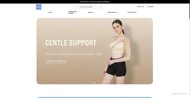 Security scan screenshot of http://snickfit.store/