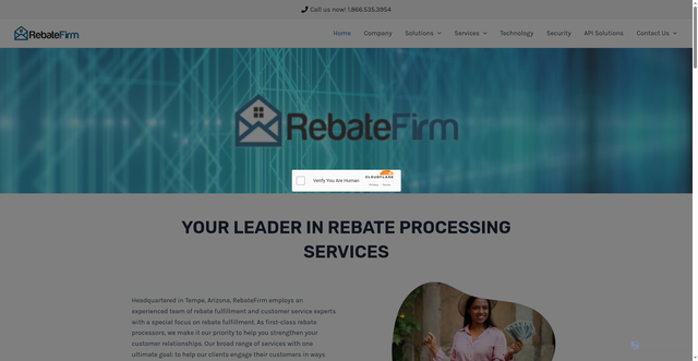 Security scan screenshot of https://www.rebatefirm.com