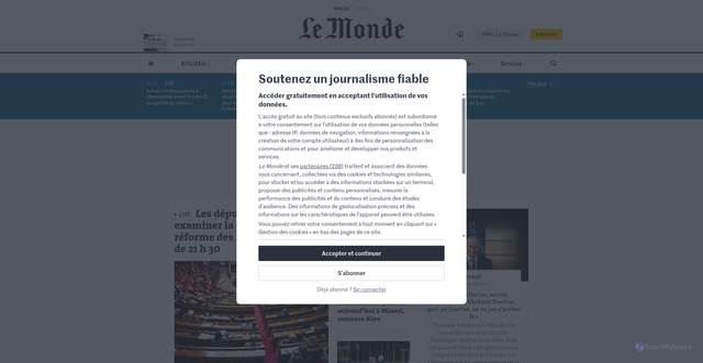 Security scan screenshot of https://autoroutes-reglementpeage.com/