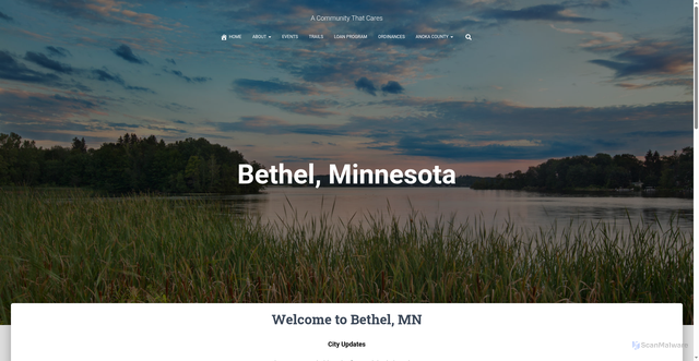 Security scan screenshot of https://bethelmn.gov/
