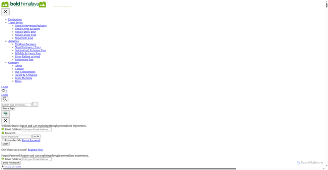 Security scan screenshot of https://boldhimalaya.com/mount-everests-green-boots/