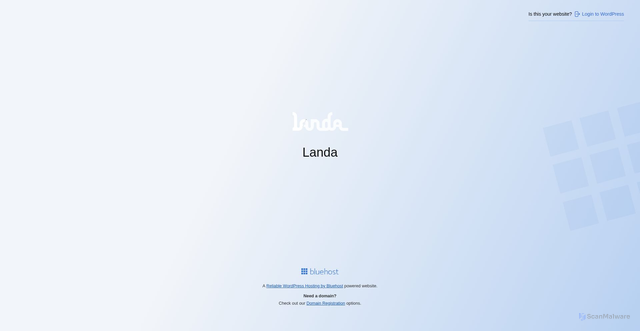 Security scan screenshot of https://landacr.com/