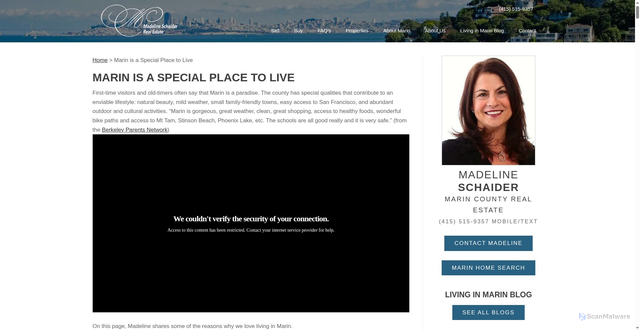 Security scan screenshot of https://www.livinginmarin.com/marin-overview/