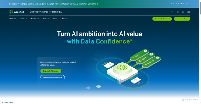 Security scan screenshot of https://www.collibra.com