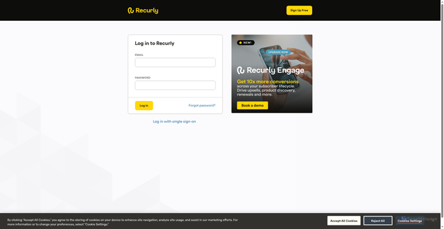 Security scan screenshot of https://app.recurly.com/