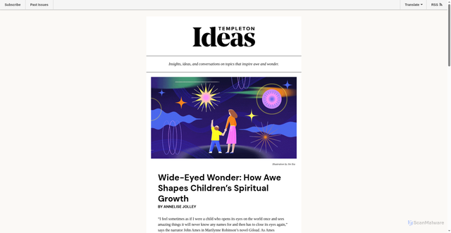 Security scan screenshot of https://mailchi.mp/templeton.org/templetonideas_20260121?e=9a9b26aac6