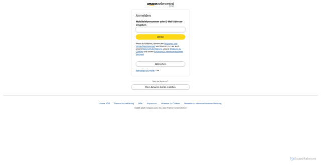 Security scan screenshot of https://amazon-auth.teaballs.eu/auth/spapi/start