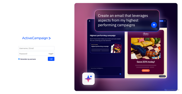 Security scan screenshot of https://lawpracticecle.activehosted.com