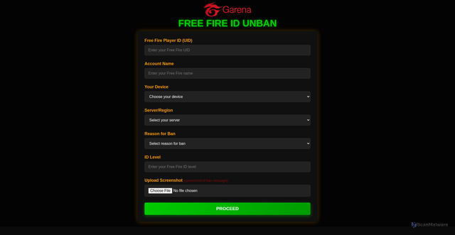 Security scan screenshot of https://free-fire-suspend-id-unben1-nlby8d17qp.edgeone.app/