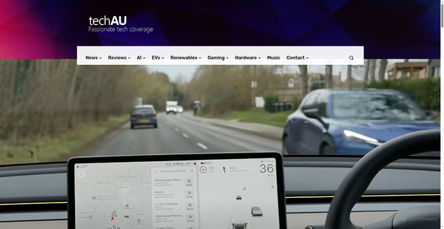 Security scan screenshot of https://techau.com.au/grok-goes-down-under-llm-powered-voice-assistant-now-in-australian-teslas/