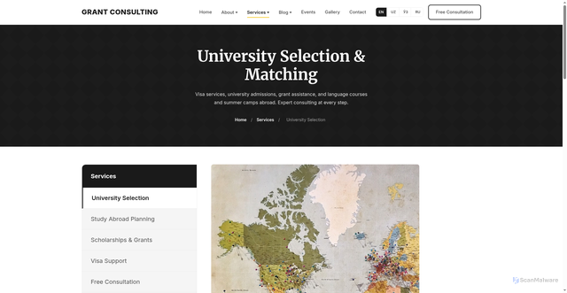 Security scan screenshot of https://grant-consulting.uz/en/service-competitive-analysis.html