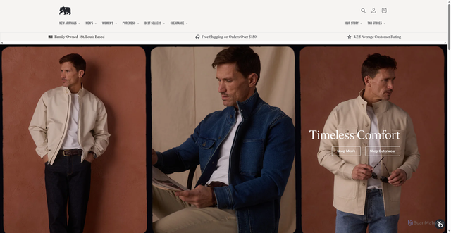 Security scan screenshot of https://thenormalbrand.com