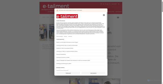 Security scan screenshot of https://r.brevo.etailment.de/mk/cl/f/sh/1t6Af4OiGsE8LM5FwFWw85xdU9xVlW/9Q9UXDO41PwM