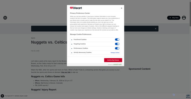 Security scan screenshot of https://foxsports979.iheart.com/content/2026-02-25-nuggets-vs-celtics-injury-report-feb-25/