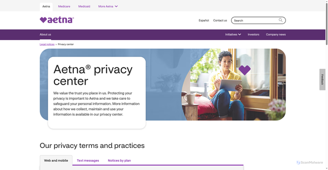 Security scan screenshot of https://mail-connect.aetna.com/dc/t028gjDXHouCrcjQrWfbcSvKXPWKti8E2P013NhUv7Gwsi7RZYlFra_CJqrlEkVa-WPnBahYW-aSUuhAtzIdigLUwX7gz5bErMI6fRwoWZfN1RD608iFGLeYv03KUyTsqdowvKtP02XGGnL9gPnBVtCf42L6JVuirXJbndB3iXbey2EmgBrDbdVYqDgY4AkJohsOK_bEiNLQAC3tL3EMwA==/NTk1LUNPTi0yMjgAAAGkSjAVYLKRr4-qhCc5SE_KbX47W8HUn9Bjhe88GN08fVAZXllG43LERTsNBFV7cbsBVxtAiOY=