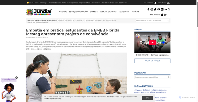 Security scan screenshot of https://jundiai.sp.gov.br/noticias/2025/11/01/empatia-em-pratica-estudantes-da-emeb-florida-mestag-apresentam-projeto-de-convivencia/