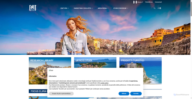 Security scan screenshot of https://www.enit.it/