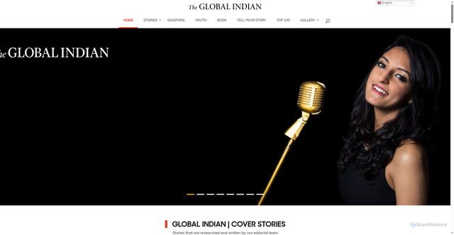 Security scan screenshot of https://www.globalindian.com/