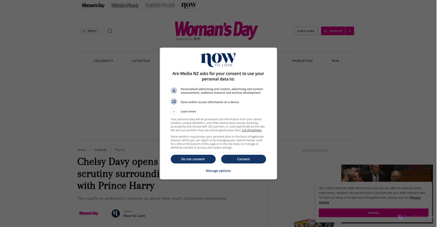 Security scan screenshot of https://www.nowtolove.co.nz/celebrity/royals/chelsy-davy-opens-up-about-her-relationship-with-prince-harry-23196/