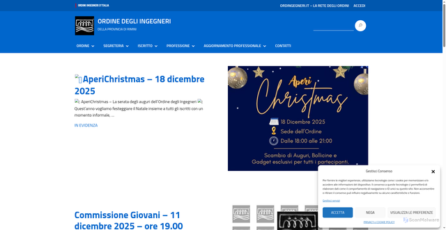 Security scan screenshot of https://rimini.ordingegneri.it/
