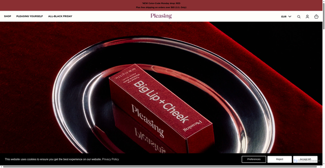 Security scan screenshot of https://pleasing.com/?srsltid=AfmBOoqUoclxIH3N8bpguJP38pZLtqhLktQtZvtW3bJv0ohmG2vVcIyV