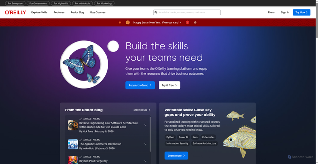 Security scan screenshot of https://oreillystatic.com