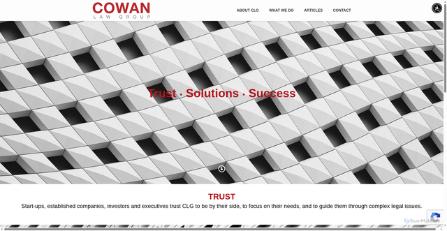Security scan screenshot of https://cowanlawgroup.com