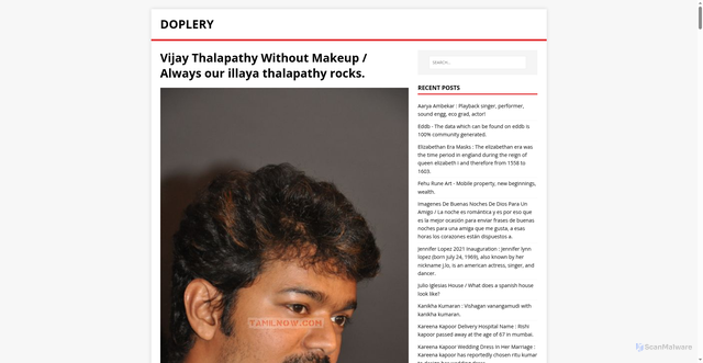 Security scan screenshot of https://leryanut.pages.dev/post/vijay-thalapathy-without-makeup/