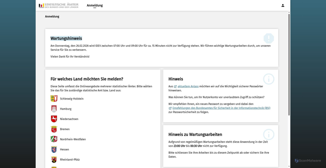 Security scan screenshot of https://idev.nrw.de