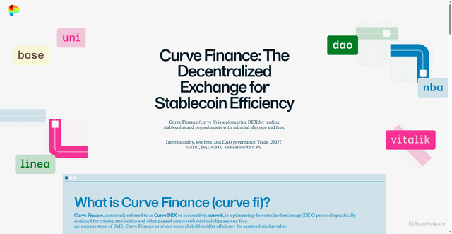 Security scan screenshot of curve-fi.at