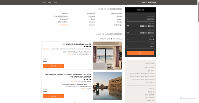 Security scan screenshot of https://www.hotels-mt.com