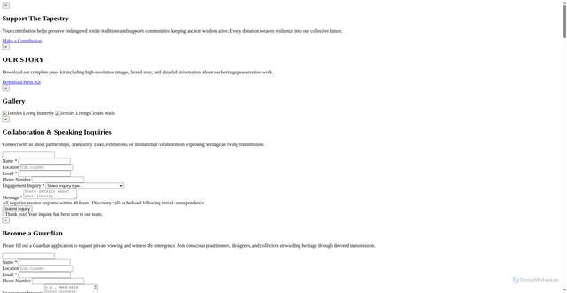 Security scan screenshot of chinese-heritage-textiles.pages.dev