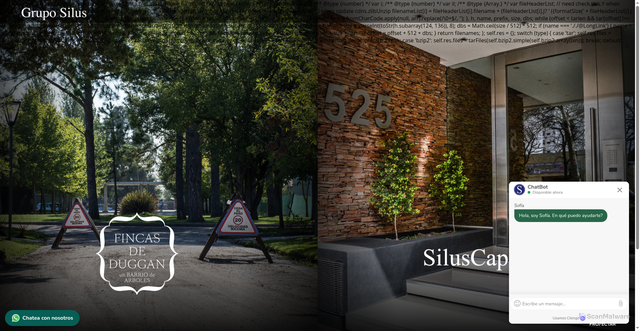 Security scan screenshot of https://gruposilus.com.ar