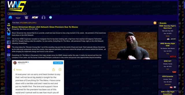 Security scan screenshot of https://www.wrestlingnewssource.com/news/96061/Braun-Strowman-Misses-USA-Network-Show-Premiere-Due-To/
