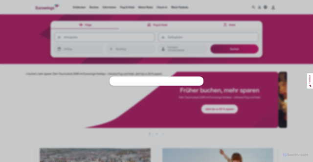 Security scan screenshot of https://www.eurowings.com/