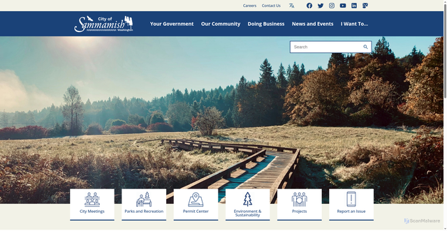 Security scan screenshot of https://sammamishwa.gov/
