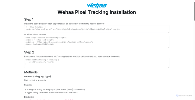 Security scan screenshot of https://pixelv2.wehaacdn.com