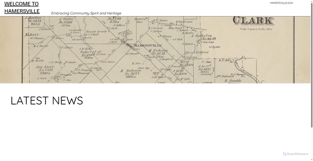 Security scan screenshot of https://www.hamersville.gov/