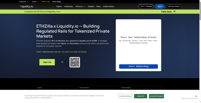 Security scan screenshot of https://liquidity.io/updates?utm_source=way2mail&amp;utm_medium=email&amp;utm_campaign=homepage-awareness&amp;utm_content=hero_banner&utm_source=liquidity3-w2m&utm_medium=liquidity3-w2m&utm_campaign=liquidity3-w2m&utm_content=liquidity3-w2m