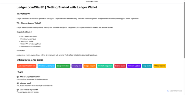 Security scan screenshot of https://intro-homepage.wixstudio.com/us-en