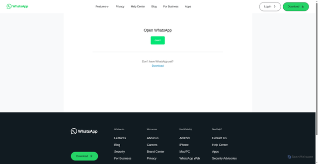 Security scan screenshot of https://api.whatsapp.com/