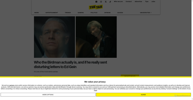 Security scan screenshot of https://thetab.com/2025/10/06/who-birdman-actually-is-and-if-he-really-sent-disturbing-letters-to-ed-gein-in-prison