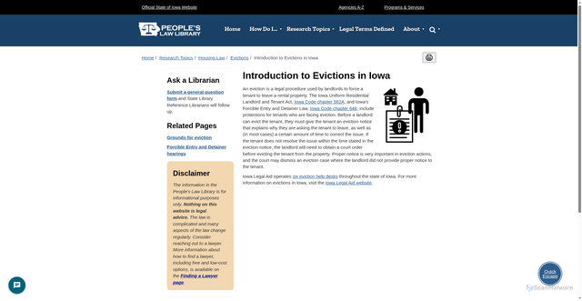 Security scan screenshot of https://www.peopleslawiowa.org/index.php/research-topics/landlordtenant-law/evictions/introduction-evictions-iowa