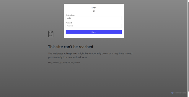 Security scan screenshot of https://kggkk-dp399ui93545.edgeone.dev/#a.b@c