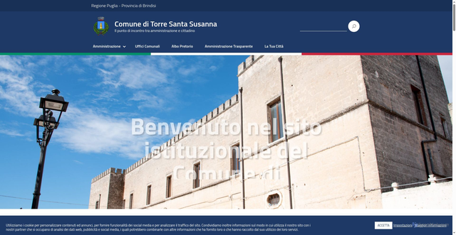 Security scan screenshot of https://www.comune.torresantasusanna.br.it/