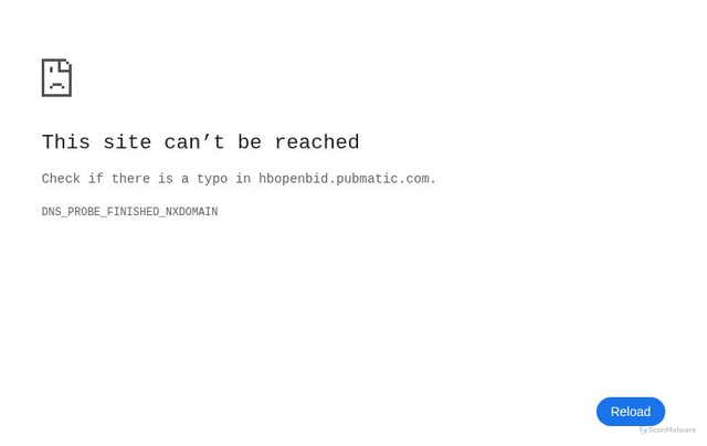 Security scan screenshot of https://hbopenbid.pubmatic.com/