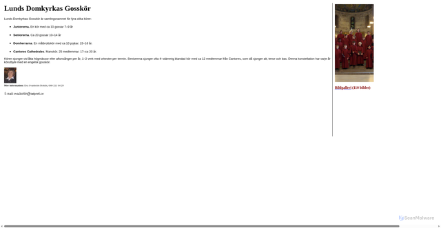 Security scan screenshot of https://oresunds.se