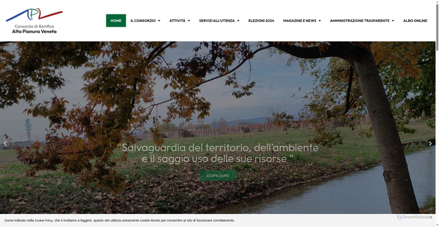 Security scan screenshot of https://www.altapianuraveneta.eu/