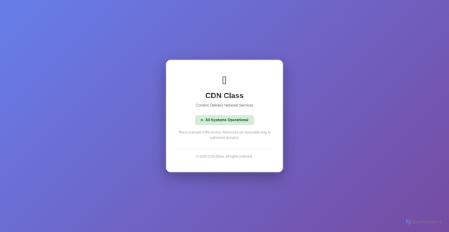 Security scan screenshot of https://cdnclass.com